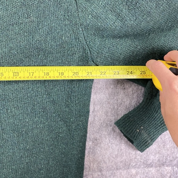 True Vintage Rob Scot Cardigan Sweater Medium Green Wool Alpaca Cobain 60s USA - Picture 6 of 10